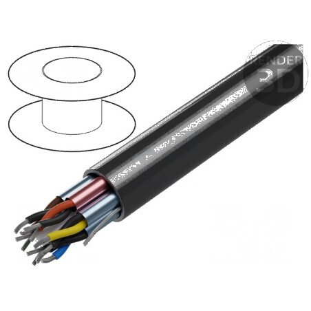 Cablu ecranat 6x2x20AWG - Al-PET PVC | Electronic-mag.ro | Componente Electronice