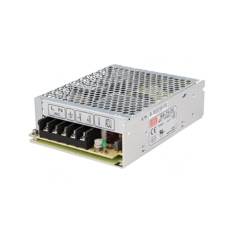Alimentator pulsatoriu pentru încastrare 24VDC 75W | Electronic-mag.ro | Componente Electronice