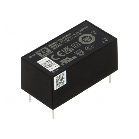 Convertor AC/DC 5W Uieş 3,3VDC Iieş 1,52A OUT 75% EHL THT | Electronic-mag.ro | Componente Electronice