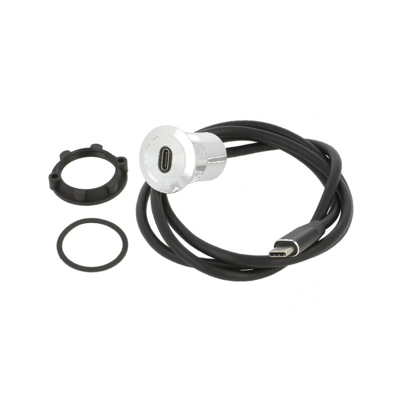 Adaptor pt. montare pe panou, piuliţa din spate - Lungime 1m - Adaptor pentru panou cu piuliță din spate, 1m | Electronic-mag.ro