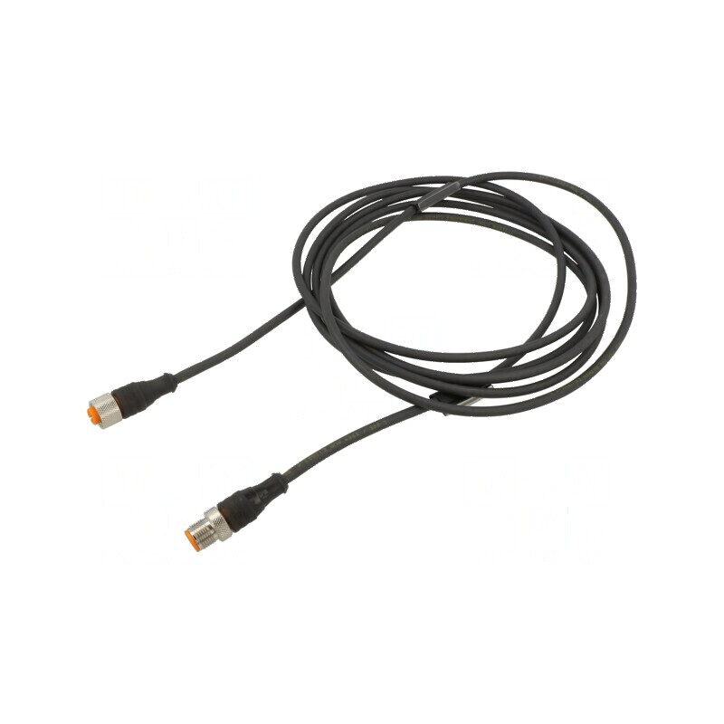 Cablu de conectare PIN: 4 3m mufă 230VAC 4A RST -25÷80°C IP67 | Electronic-mag.ro | Componente Electronice