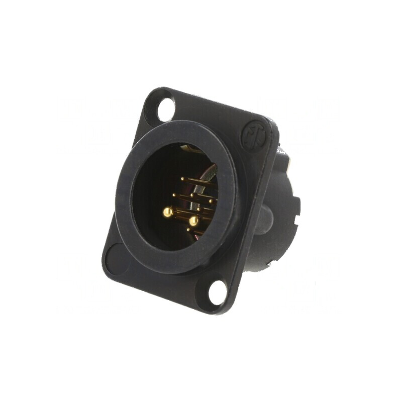 Conector XLR soclu tată PIN 10 drept lipire neagră: Conector XLR 10 pini negru | Electronic-mag.ro | Componente Electronice