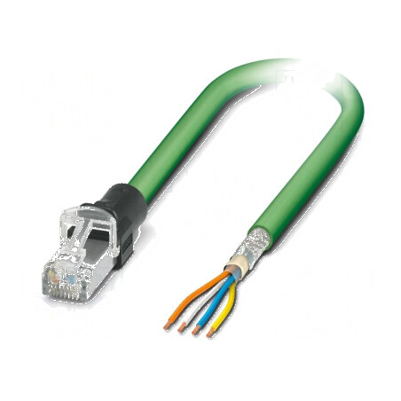 Patch cord SF/UTP 5 litat Cu PVC verde 1m | Electronic-mag.ro | Componente Electronice