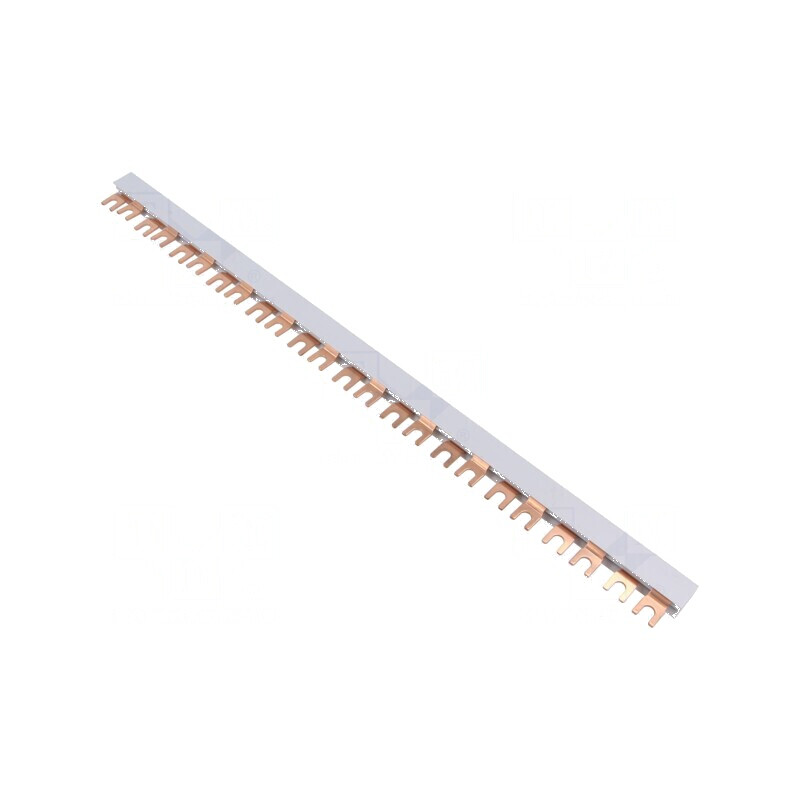 Bară colectoare 16mm2 Poli: 2 Unom: 400V L: 440mm - Bară colectoare 16mm2 2 poli 400V 440mm | Electronic-mag.ro | Componente Ele