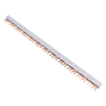 Bară colectoare 16mm2 Poli: 2 Unom: 400V L: 440mm - Bară colectoare 16mm2 2 poli 400V 440mm | Electronic-mag.ro | Componente Ele