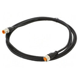 Cablu de conectare M12 PIN: 4 - 2m, 250VAC, 4A, -25÷80°C - Cablu de conectare M12 PIN: 4 | Electronic-mag.ro | Componente Electr