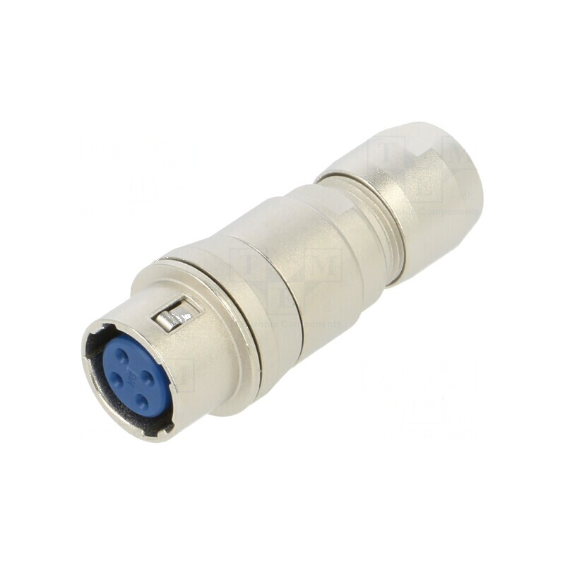 Conector circular HR10 push-pull mufă 2A aurit lipire PIN 4 - Conector circular HR10 push-pull 2A aurit | Electronic-mag.ro | Co