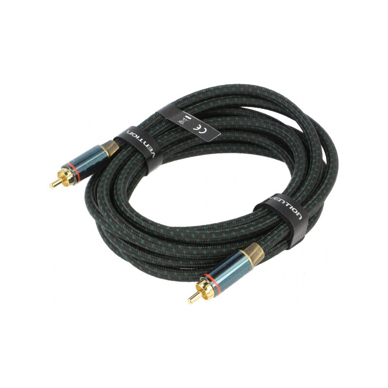 Cablu RCA mufă, 3m - negru | Electronic-mag.ro | Componente Electronice
