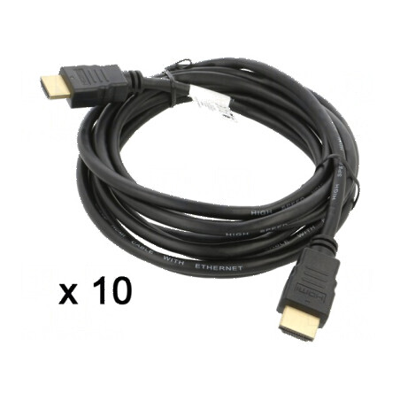 Cablu HDMI negru 3m | Electronic-mag.ro | Componente Electronice