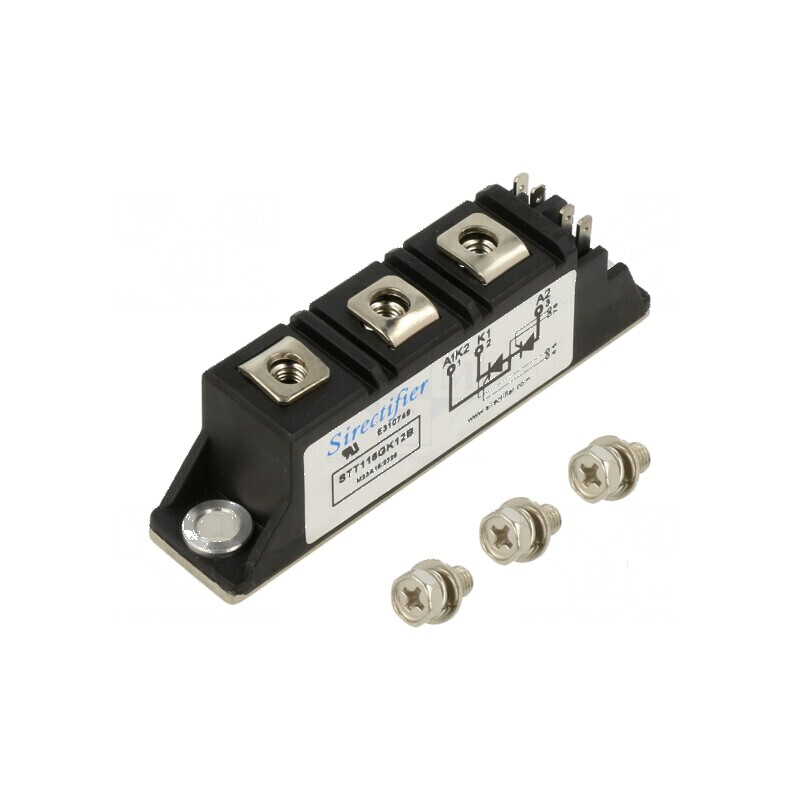 Tiristor dublu în serie 1,2kV 116A Ifmax: 180A 21MM - Tiristor dublu de înaltă putere | Electronic-mag.ro | Componente Electroni