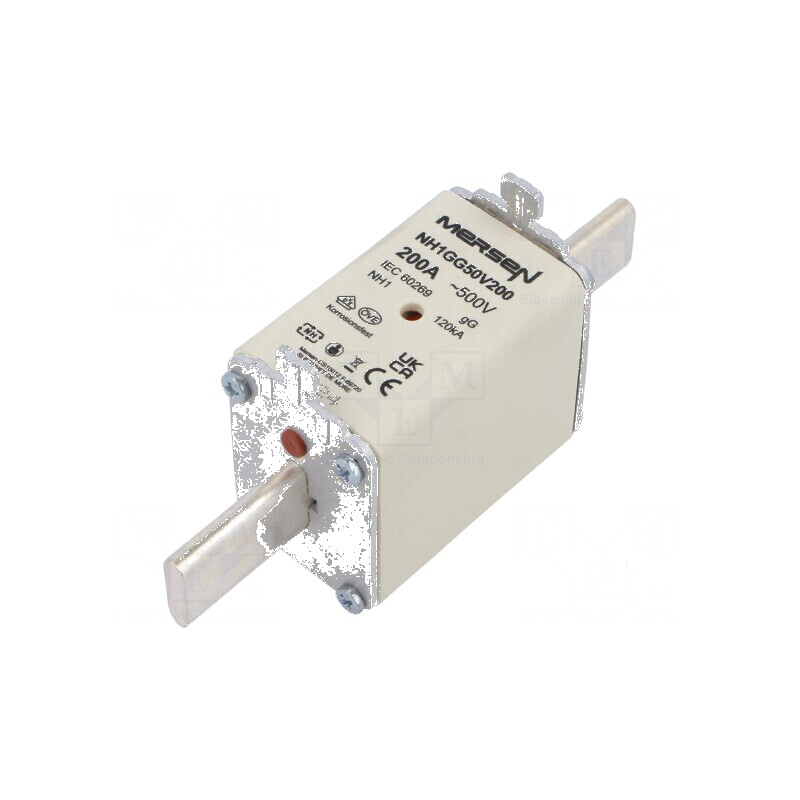 Siguranţă gG 200A 500VAC 250VDC NH1 | Electronic-mag.ro | Componente Electronice