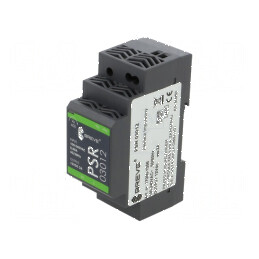 Alimentator pulsatoriu pentru şină DIN 24W 12VDC 2A IP20 - Alimentator pulsatoriu 12VDC 2A IP20 | Electronic-mag.ro | Componente