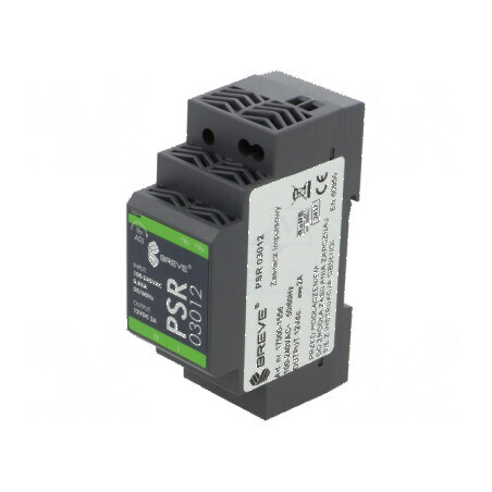 Alimentator pulsatoriu pentru şină DIN 24W 12VDC 2A IP20 - Alimentator pulsatoriu 12VDC 2A IP20 | Electronic-mag.ro | Componente