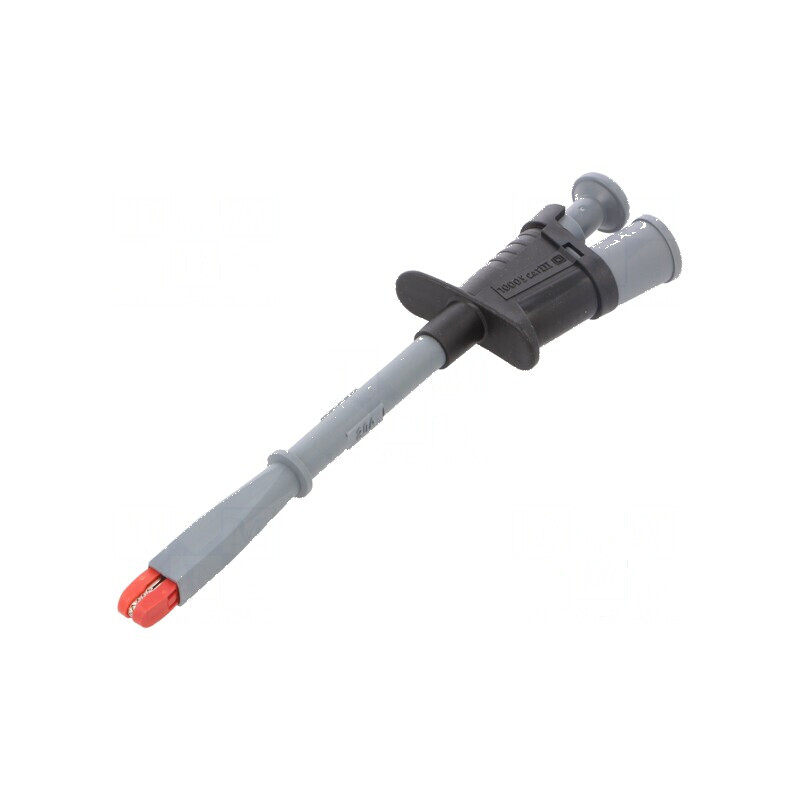 Clips de măsurare crocodil 20A neagră - Placare nichelată 1kV: Clips de măsurare crocodil 20A neagră | Electronic-mag.ro | Compo