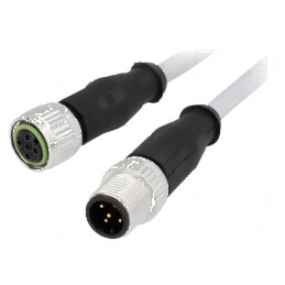 Cablu senzori/automatizare PIN 5 M12-M12 0,5m mufă - Cablu senzori/automatizare PIN 5 M12-M12 0,5m mufă | Electronic-mag.ro | Co