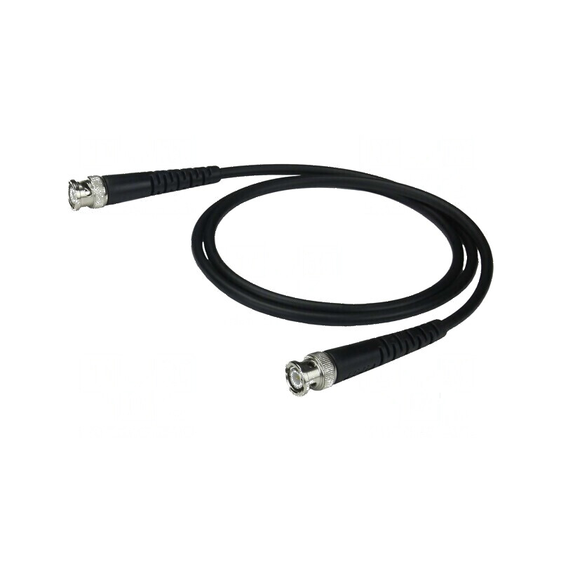 Cablu de măsurare BNC mufă din ambele părţi - 2,5m - neagră: Cablu de măsurare BNC 2,5m | Electronic-mag.ro | Componente Electro