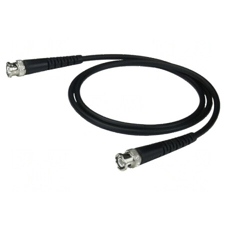 Cablu de măsurare BNC mufă din ambele părţi - 2,5m - neagră: Cablu de măsurare BNC 2,5m | Electronic-mag.ro | Componente Electro