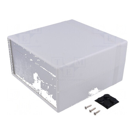 Carcasă cu panou ABS gri IP54 | Electronic-mag.ro | Componente Electronice