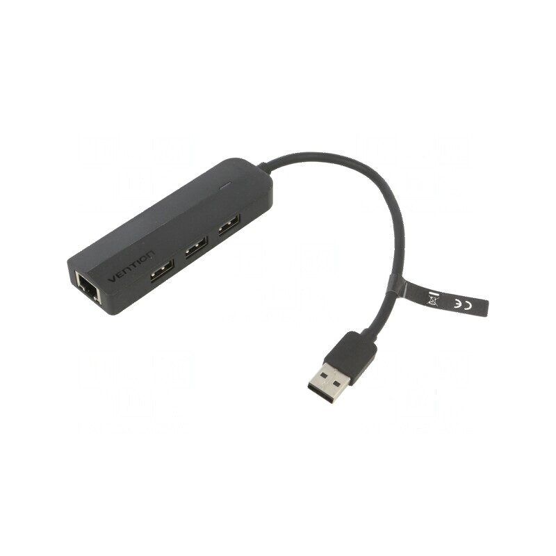 Hub USB 5 porturi LED neagră | Electronic-mag.ro | Componente Electronice