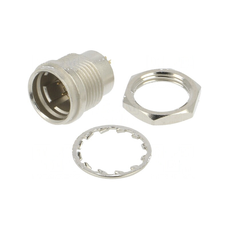 Conector circular HR25 8 PIN soclu tată drept | Electronic-mag.ro | Componente Electronice
