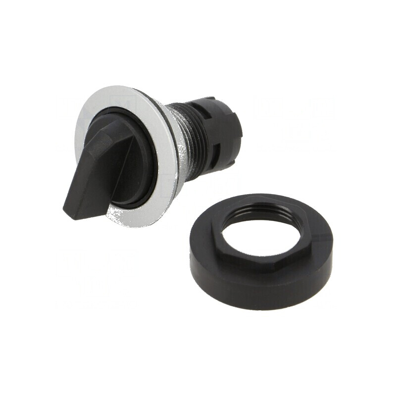 Comutator rotativ 22mm cu 2 poziții - RONTRON-R-JUWEL | Electronic-mag.ro | Componente Electronice