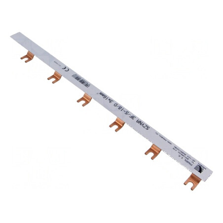 Bară colectoare 16mm2 3 poli 400V 100A pieptene | Electronic-mag.ro | Componente Electronice
