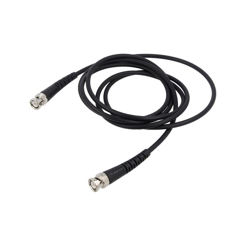 Cablu de măsurare BNC mufă din ambele părţi, 2m, negru | Electronic-mag.ro | Componente Electronice