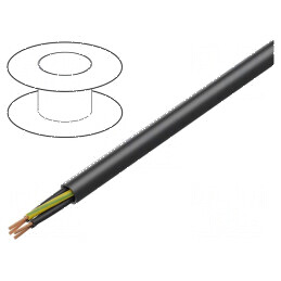 Cablu POWER 1000-YFR 5G10mm2 Cu PVC negru: Cablu de alimentare negru cu PVC | Electronic-mag.ro | Componente Electronice