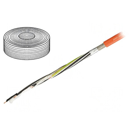 Cablu servomotoare hibrid portocaliu | Electronic-mag.ro | Componente Electronice