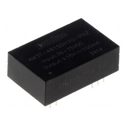 Convertor DC/DC 3W 36-75V la -15VDC/15VDC THT - Convertor de tensiune 3W 36-75V la -15VDC/15VDC THT | Electronic-mag.ro | Compon