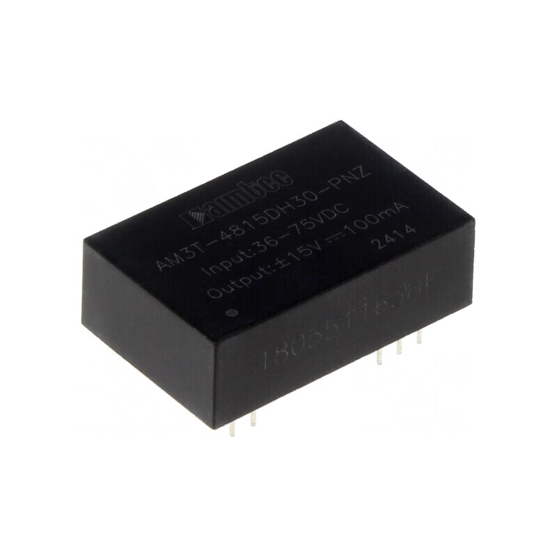 Convertor DC/DC 3W 36-75V la -15VDC/15VDC THT - Convertor de tensiune 3W 36-75V la -15VDC/15VDC THT | Electronic-mag.ro | Compon