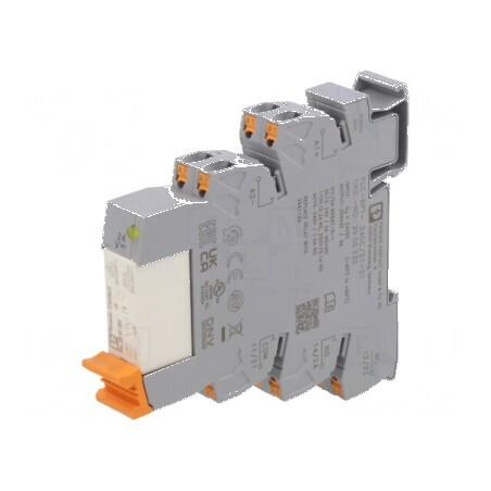 Releu cu interfaţă DPDT 24VDC 6A 6A/250VAC 6A/30VDC - Releu cu interfaţă DPDT 24V 6A | Electronic-mag.ro | Componente Electronic