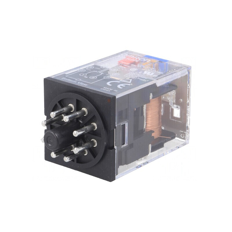 Releu electromagnetic DPDT - 24VDC - 10A | Electronic-mag.ro | Componente Electronice