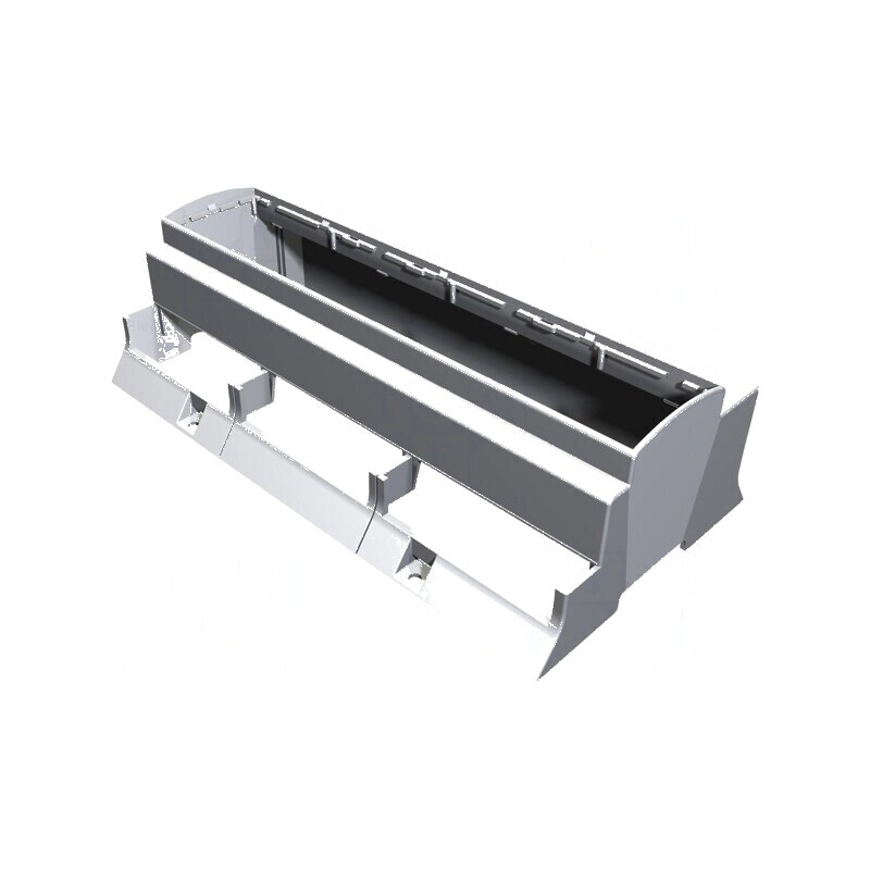Carcasă DIN gri 110mm x 213mm x 62mm | Electronic-mag.ro | Componente Electronice