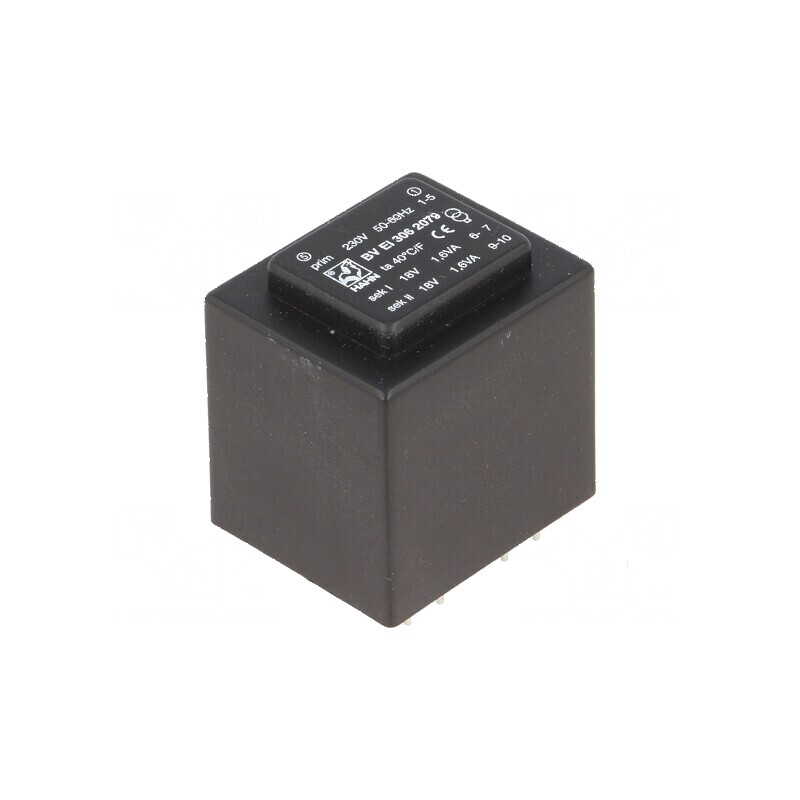 Transformator încapsulat 3,2VA 230VAC 18V 18V 89mA 89mA PCB - Transformator compact 3,2VA 230VAC 18V 18V 89mA 89mA | Electronic-