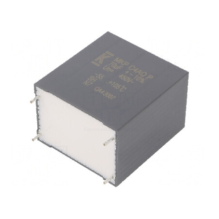 Condensator cu polipropilenă DC-Link 70uF 2,3mΩ THT ±10% | Electronic-mag.ro | Componente Electronice
