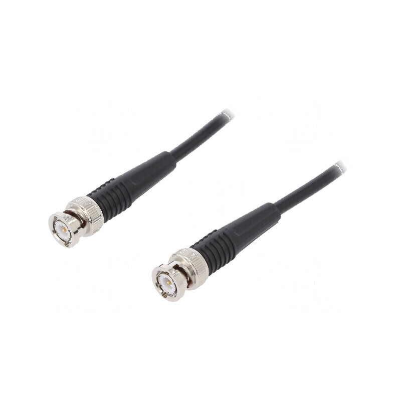 Cablu de măsurare BNC mufă din ambele părţi 1m negru: Cablu de măsurare BNC 1m negru | Electronic-mag.ro | Componente Electronic