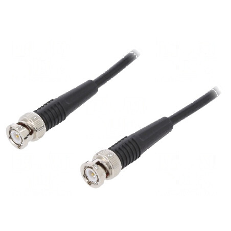 Cablu de măsurare BNC mufă din ambele părţi 1m negru: Cablu de măsurare BNC 1m negru | Electronic-mag.ro | Componente Electronic