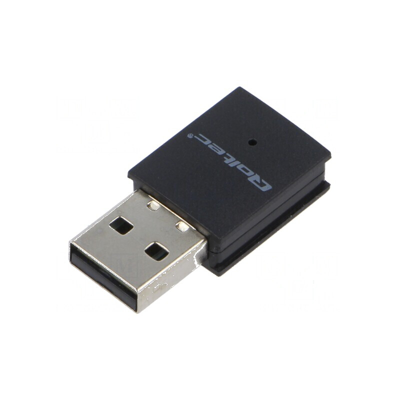 Card extensie PC: de reţea WiFi USB A mufă neagră 2,4÷5GHz - Extensie WiFi USB pentru PC | Electronic-mag.ro | Componente Electr