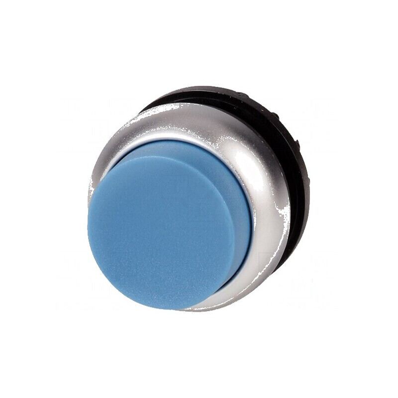 Comutator acţionat prin apăsare 22mm Poz.i stab: 2 albastră - Comutator de apăsare albastru 22mm | Electronic-mag.ro | Component