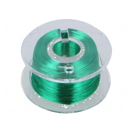 Sârmă de cupru argintată verde 100m | Electronic-mag.ro | Componente Electronice
