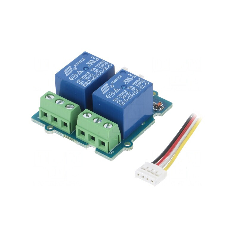 Modul Releu Grove 5VDC 2 canale 10A | Electronic-mag.ro | Componente Electronice