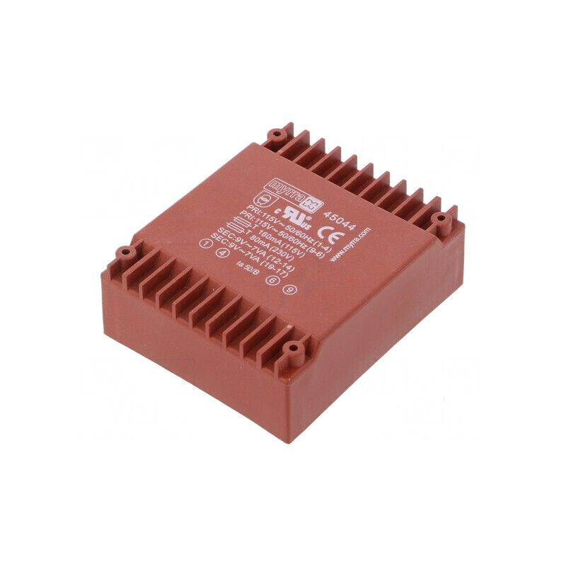 Transformator încapsulat 14VA 115VAC 230VAC 9V 9V 778mA PCB | Electronic-mag.ro | Componente Electronice