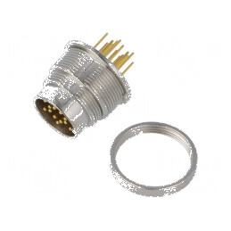 Conector M16 soclu tată THT PIN 14 3A 32V drept IP40 - Conector M16 PIN 14 3A 32V IP40 | Electronic-mag.ro | Componente Electron
