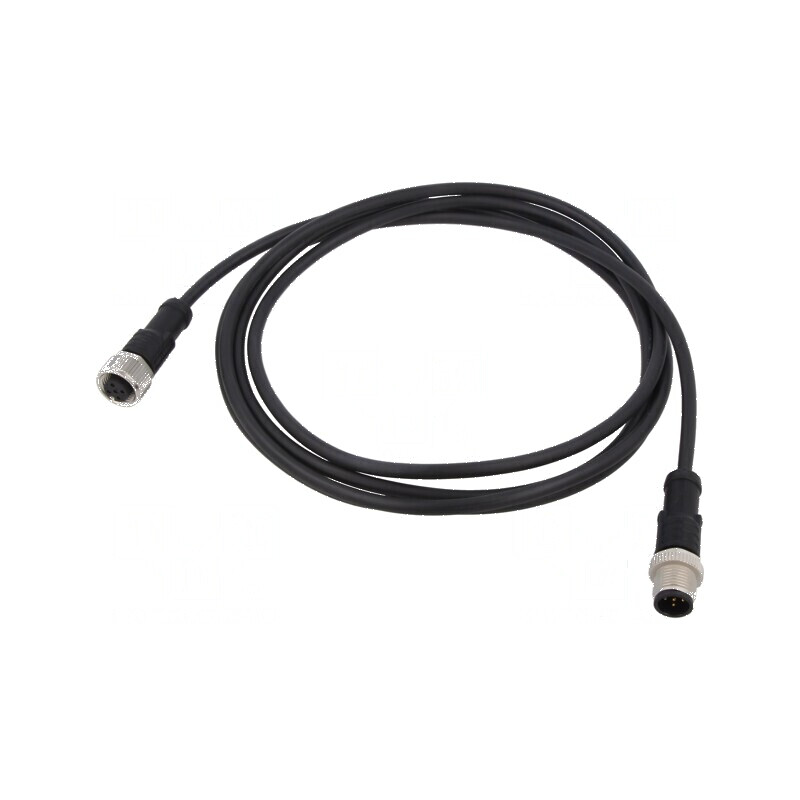 Cablu pentru senzori/automatizări PIN 5 M12-M12 0.5m mufă - Cablu Senzori Automatizări M12 5M | Electronic-mag.ro | Componente E