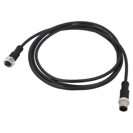 Cablu pentru senzori/automatizări PIN 5 M12-M12 0.5m mufă - Cablu Senzori Automatizări M12 5M | Electronic-mag.ro | Componente E