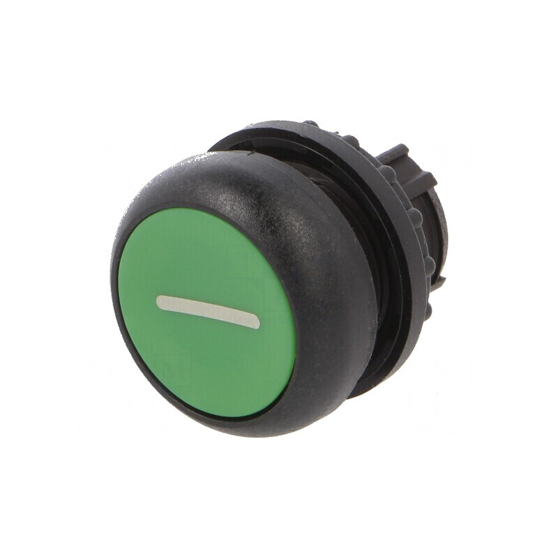 Comutator acționat prin apăsare verde, 2 poziții stabile | Electronic-mag.ro | Componente Electronice