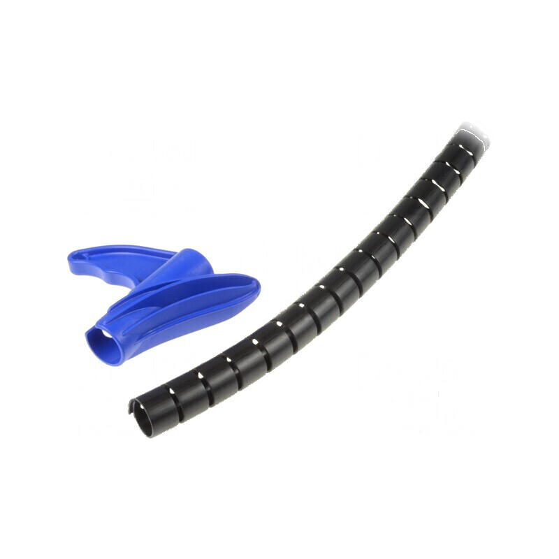 Înfăşurare în spirală 16mm polipropilenă neagră 2m: Spiral Wrap Black 16mm 2m | Electronic-mag.ro | Componente Electronice