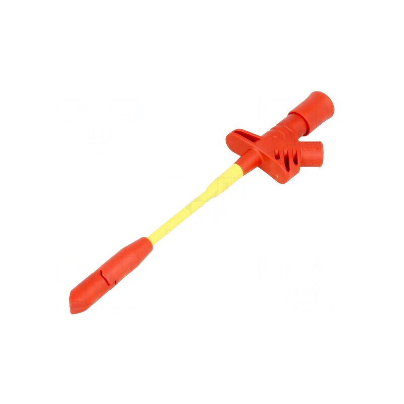 Clips de măsurare cu lamă roşie 4mm | Electronic-mag.ro | Componente Electronice