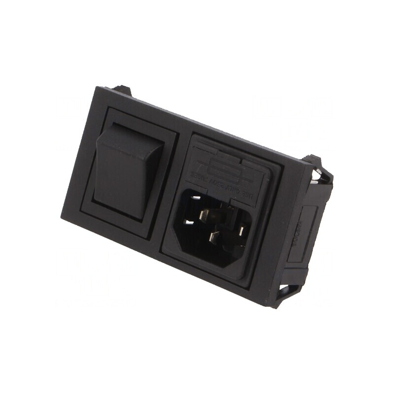 Conector AC soclu mamă 10A 250VAC | Electronic-mag.ro | Componente Electronice